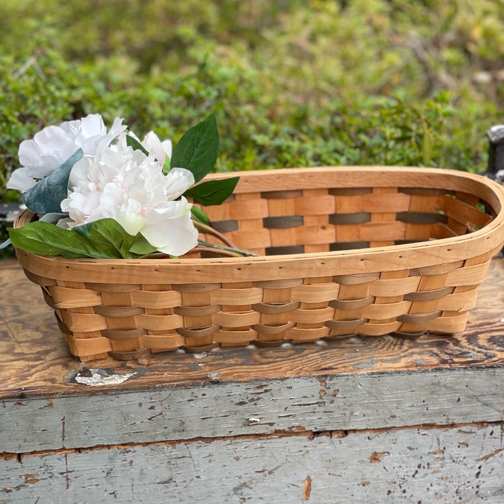 Rustic Basket Spring Easter Decor Cottage Farmhouse French Country